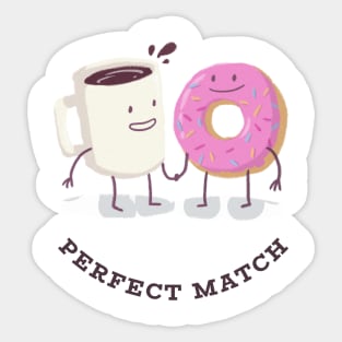 Perfect match smile Sticker